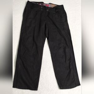 Vtg Women's Adventures Des Toiles Grey High Waist Asymmetrical Trouser Crop Pant